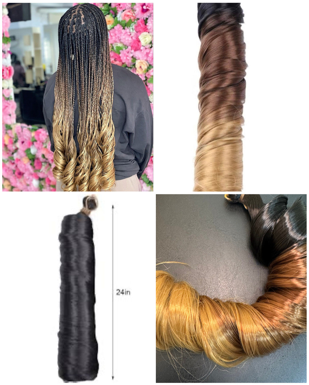 French Curl Braiding Hair