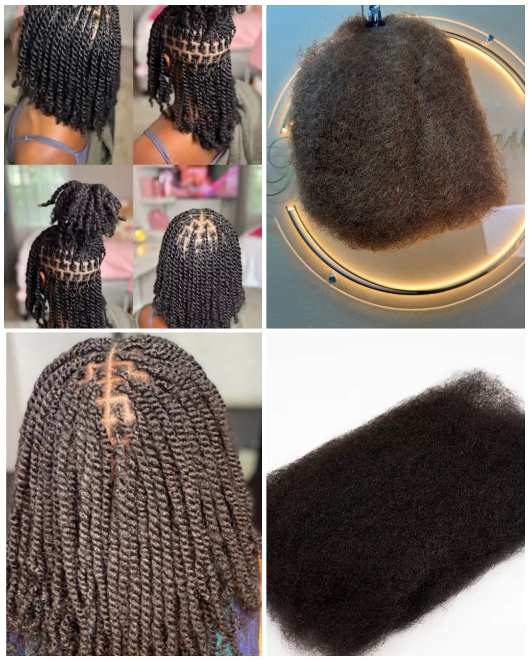 Afro Kinky Curl Pre Stretched Hair