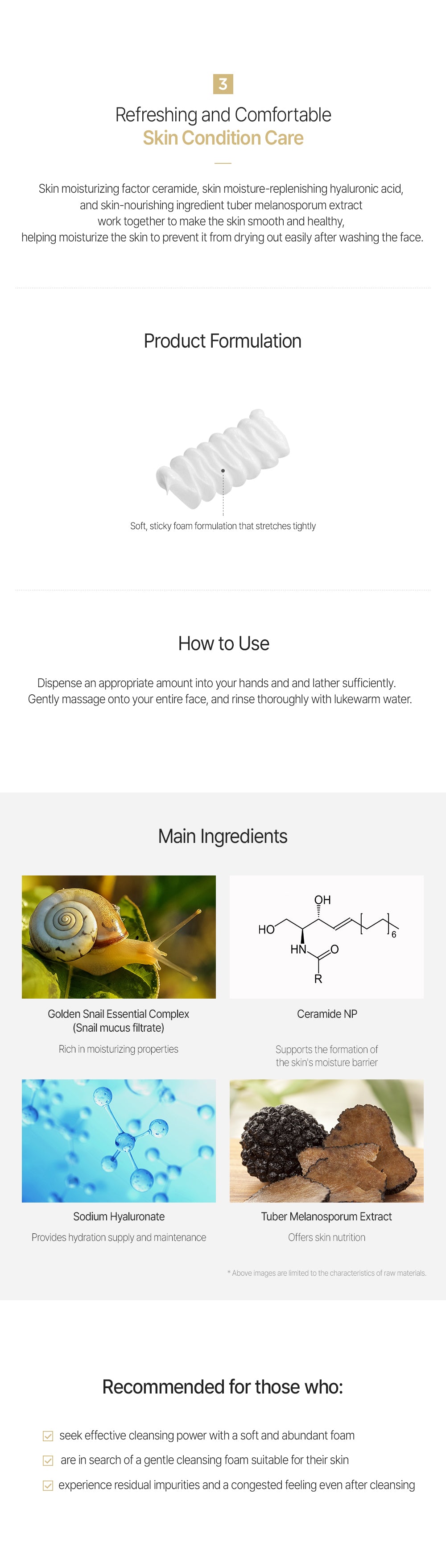Snail Essential Ex Deep Cleansing Foam
